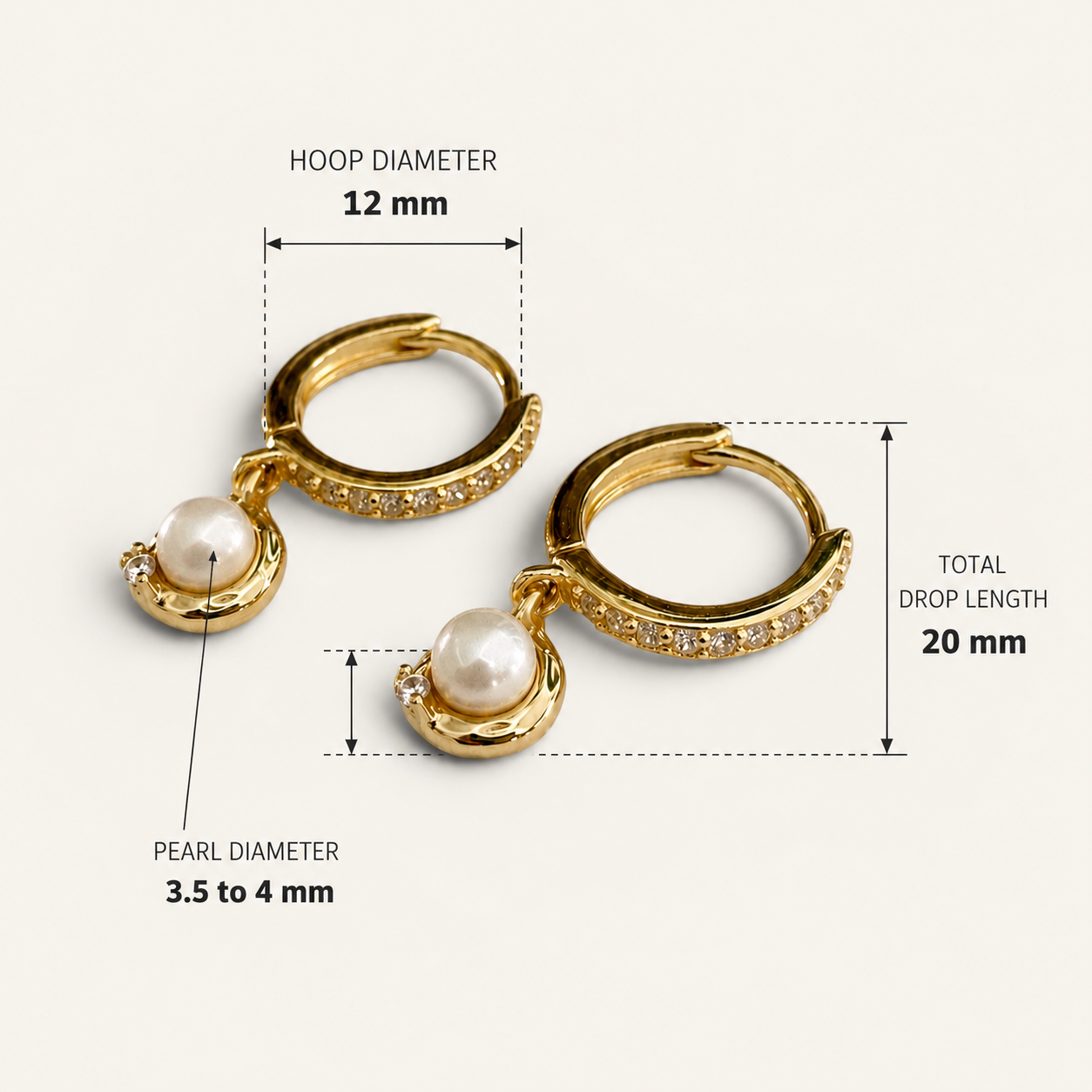 Élan Pearl Hoop Earrings