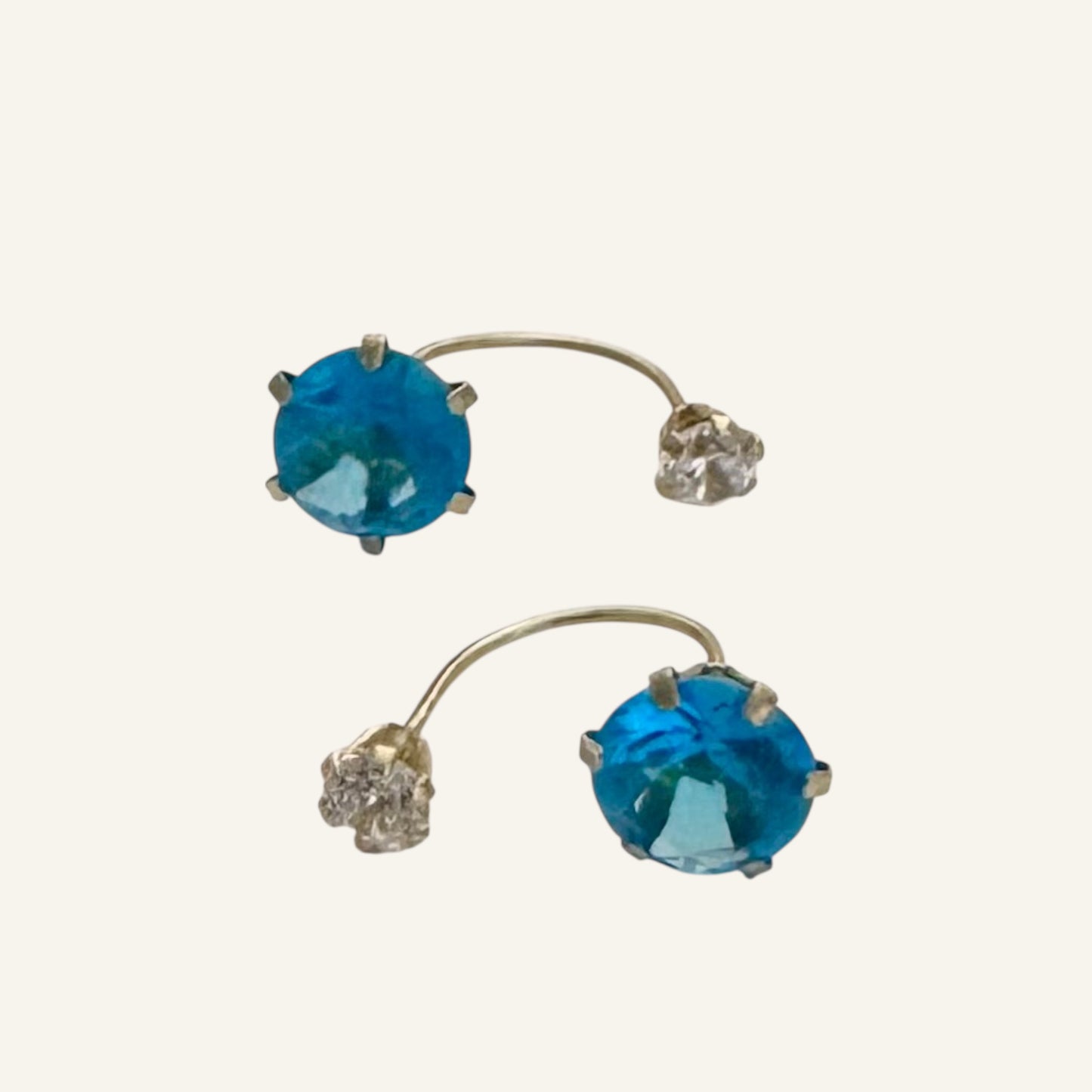 Curve Ear Jacket Earrings 6 mm