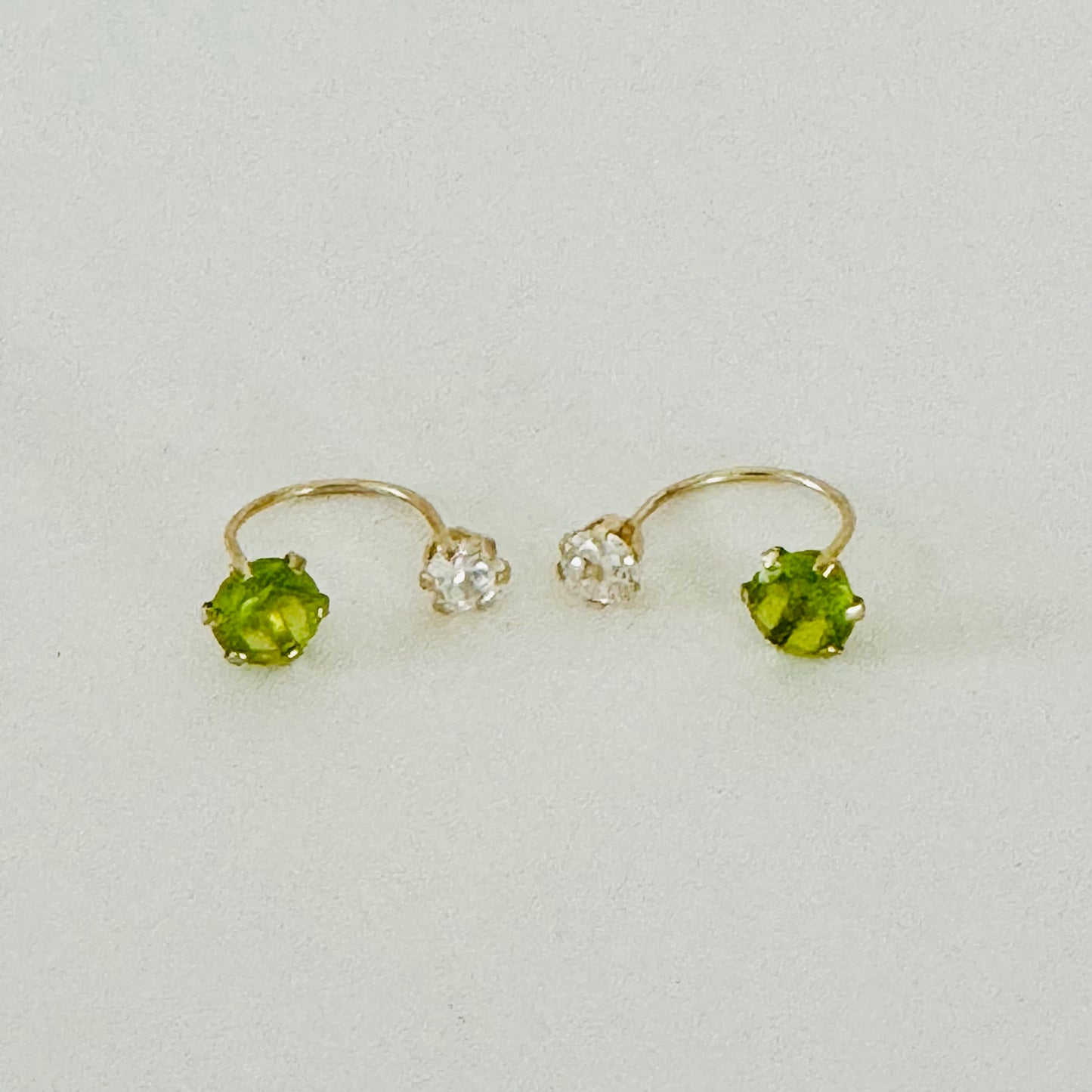 Curve Ear Jacket Earrings 4mm