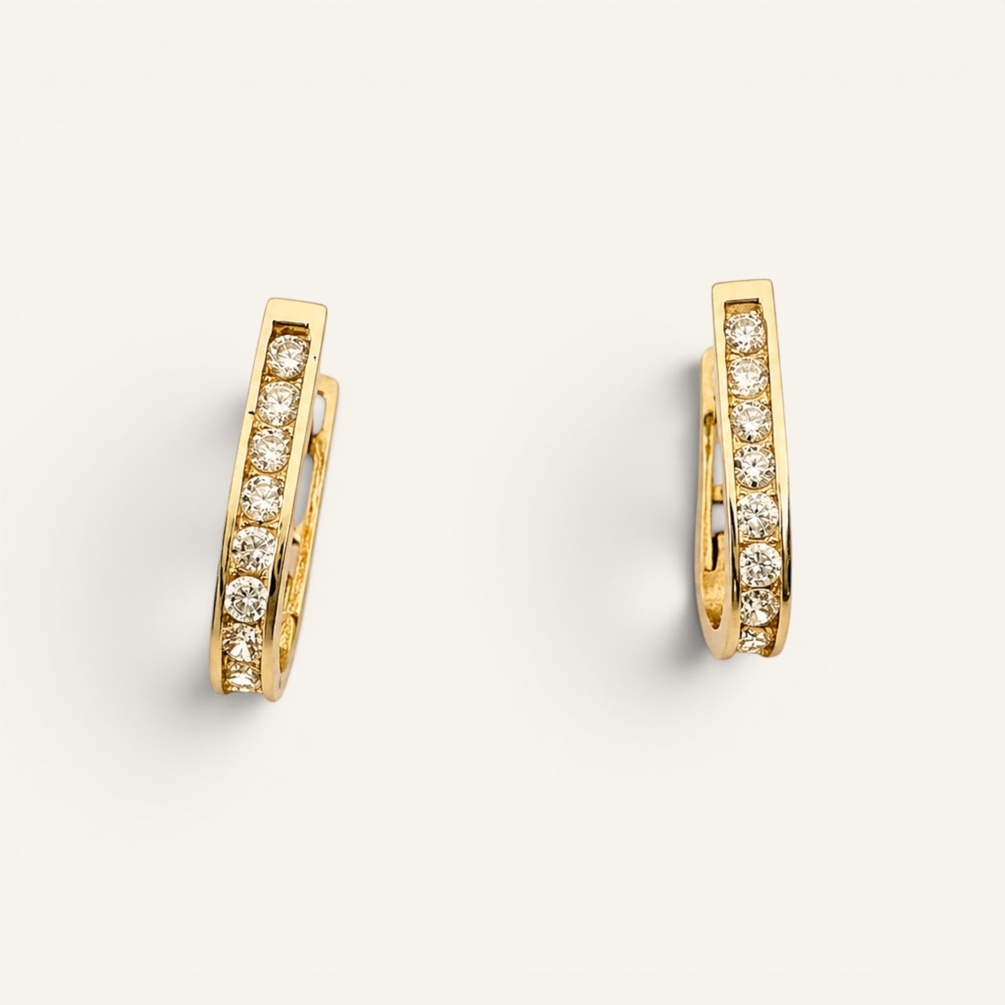 Radiant Channel Huggie Hoops