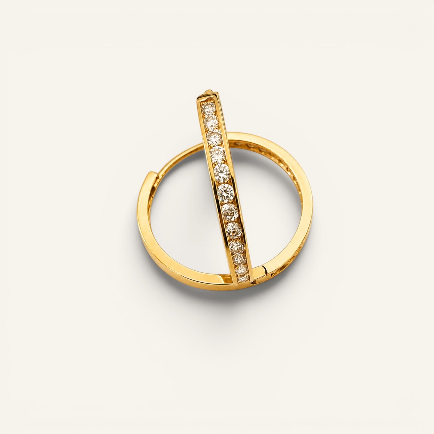Aurora Channel Hoop Earrings
