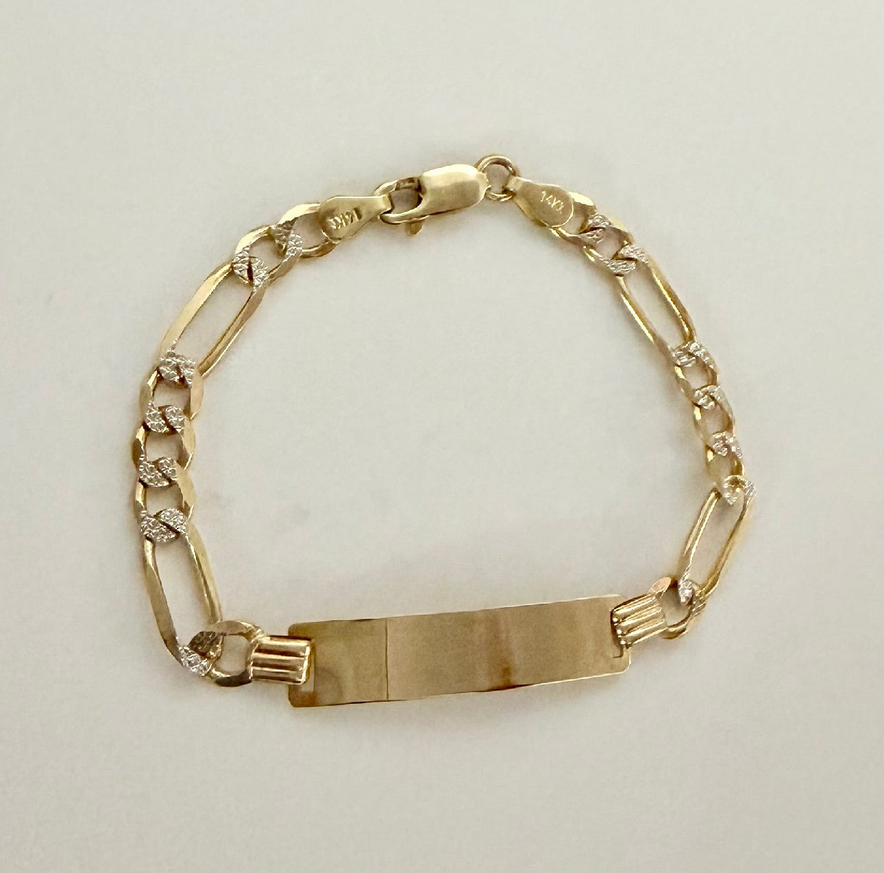 Classic Fígaro ID Baby Bracelet