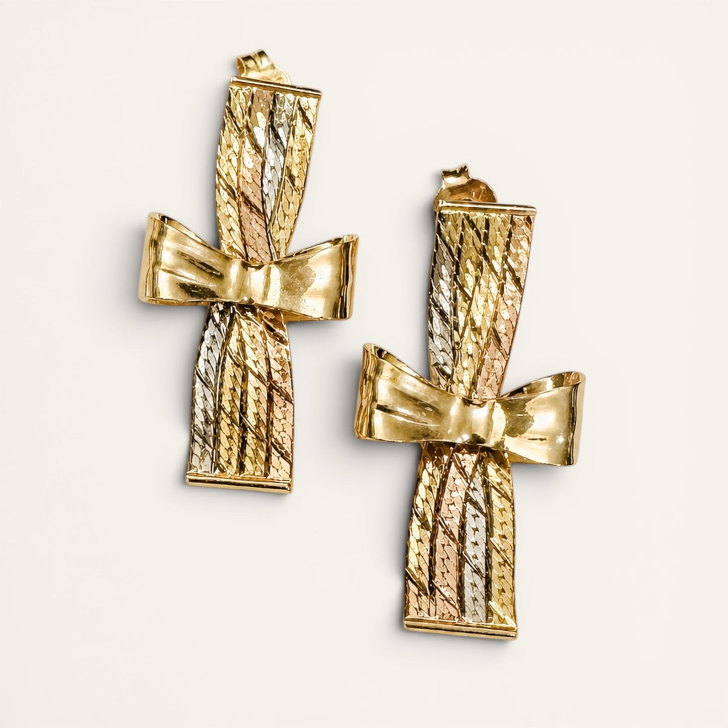 Vow Bow Stud Earrings