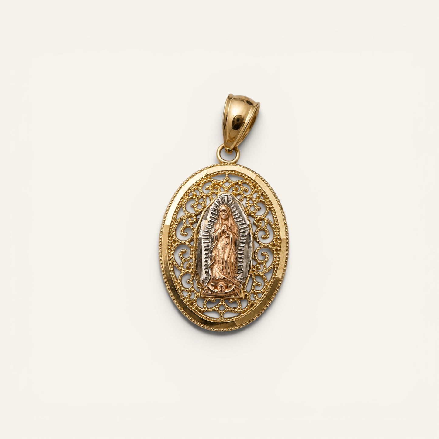 Guadalupe Sanctuary Filigree Pendant