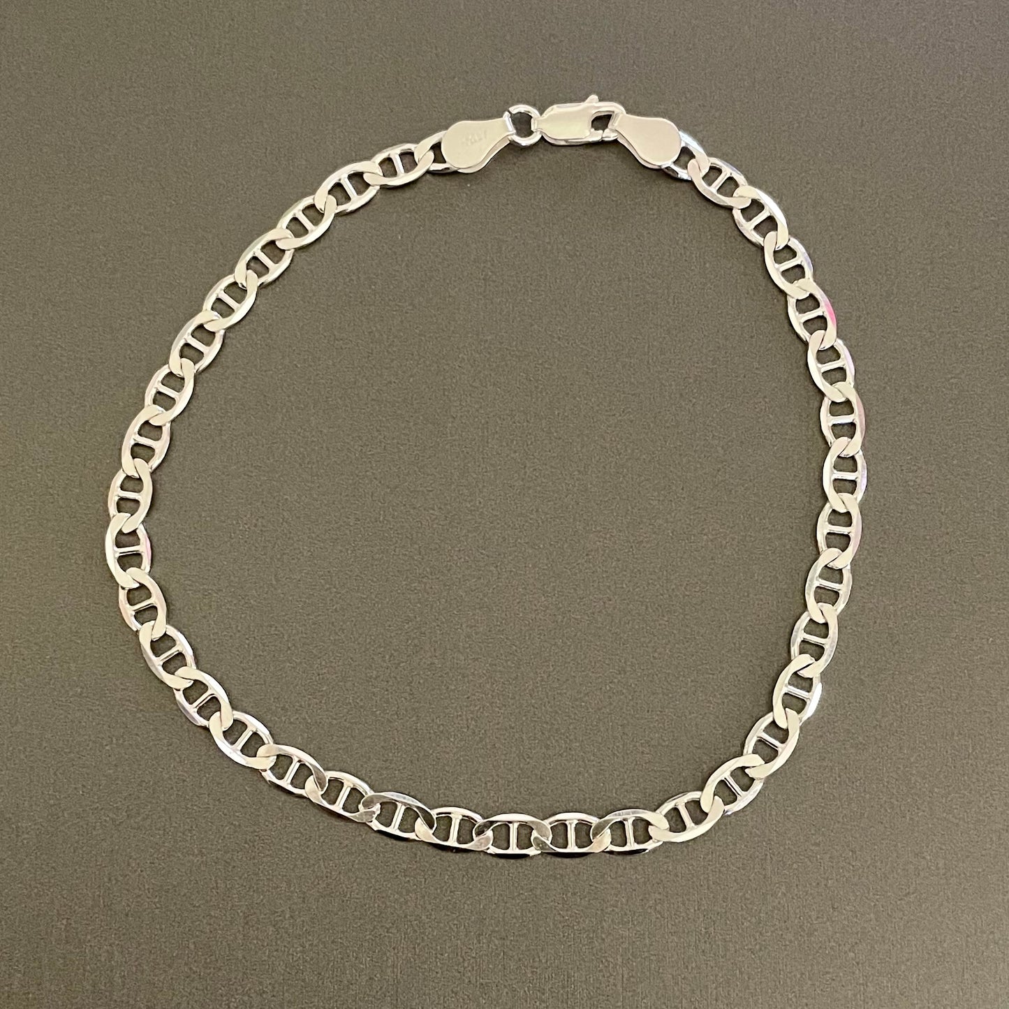 Bracelet Mariner Link, Sterling Silver 4.4 mm.