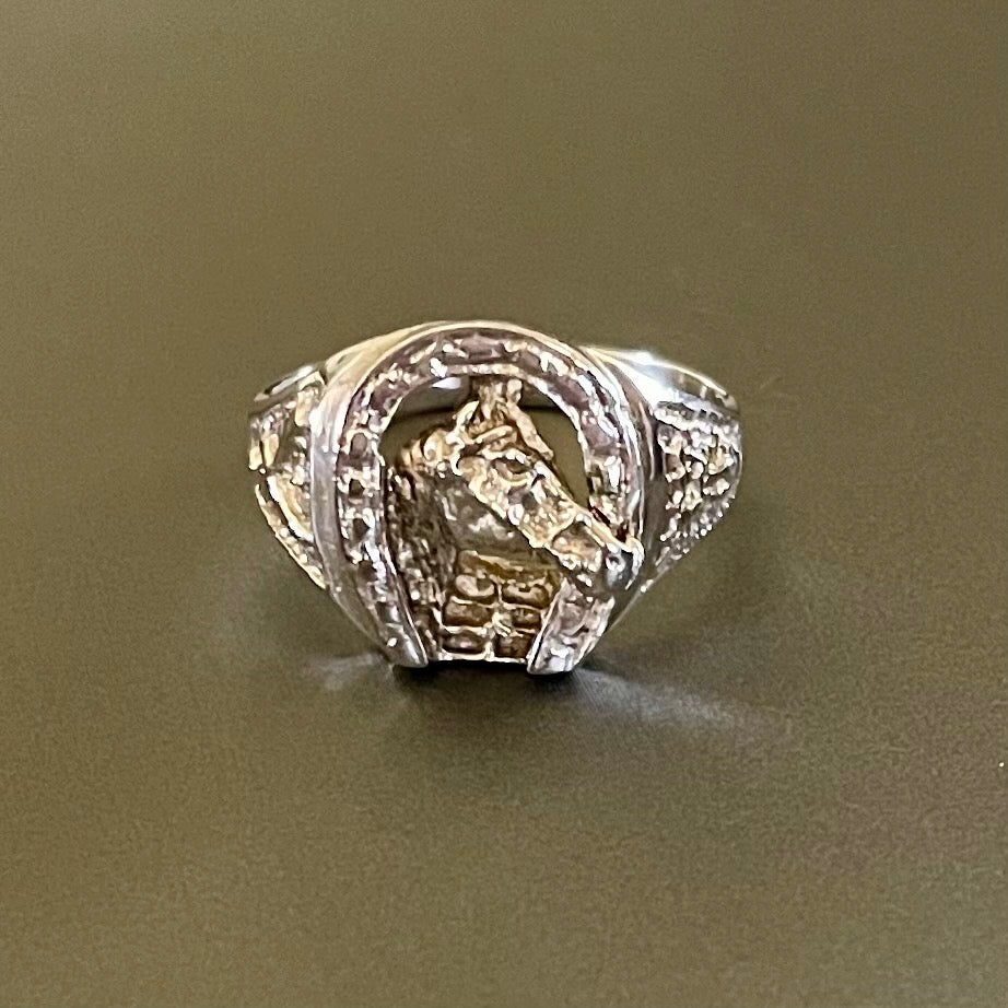 Horseshoe Silver Ring #10