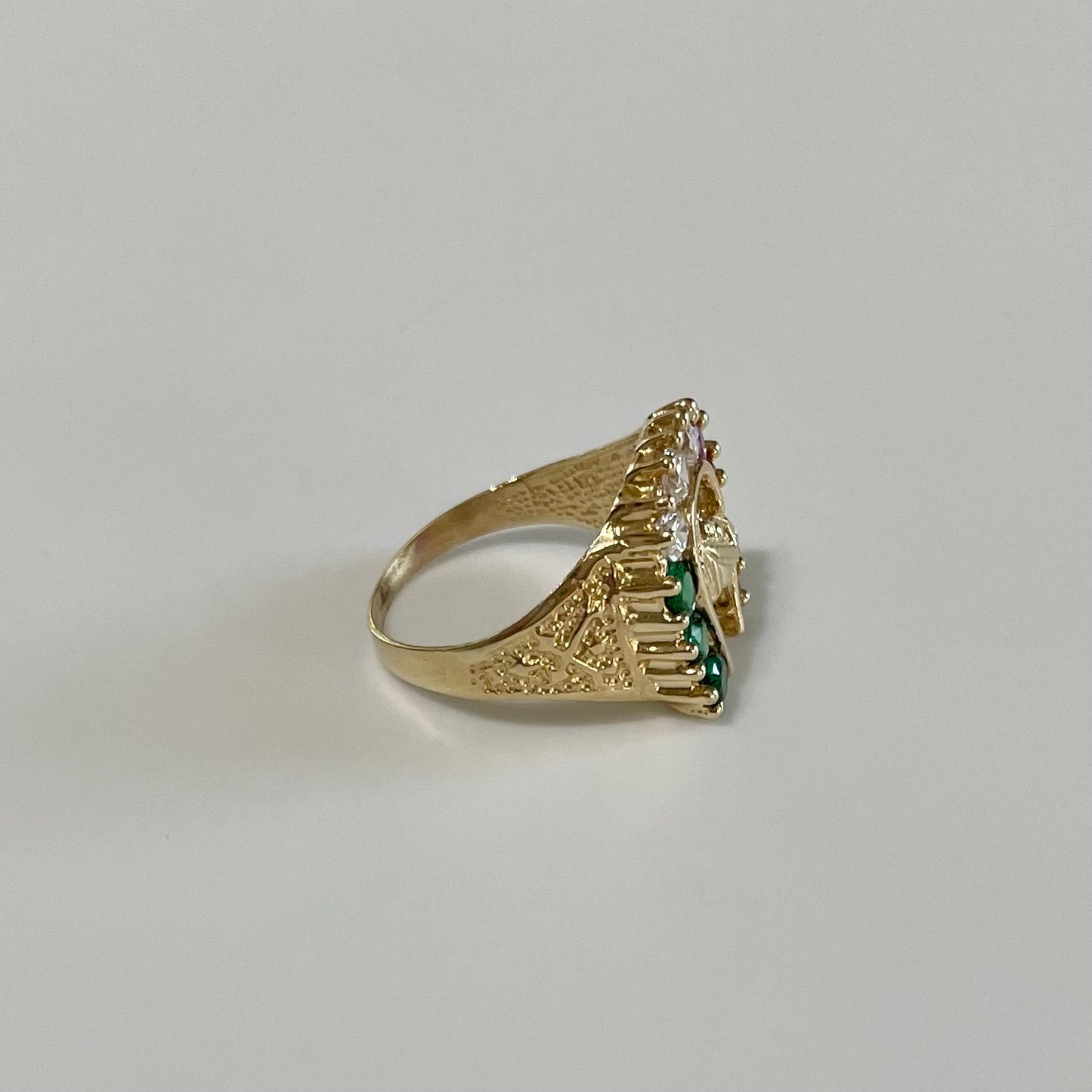 Man Ring Horseshoe 14K Gold #10