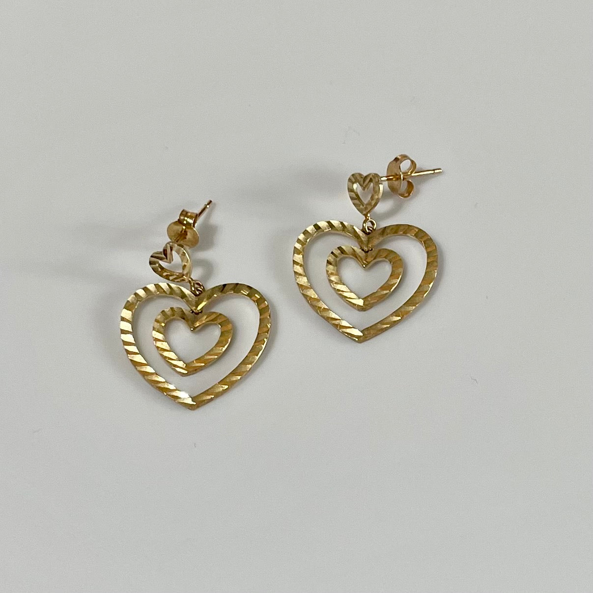 Double-Heart Earrings.