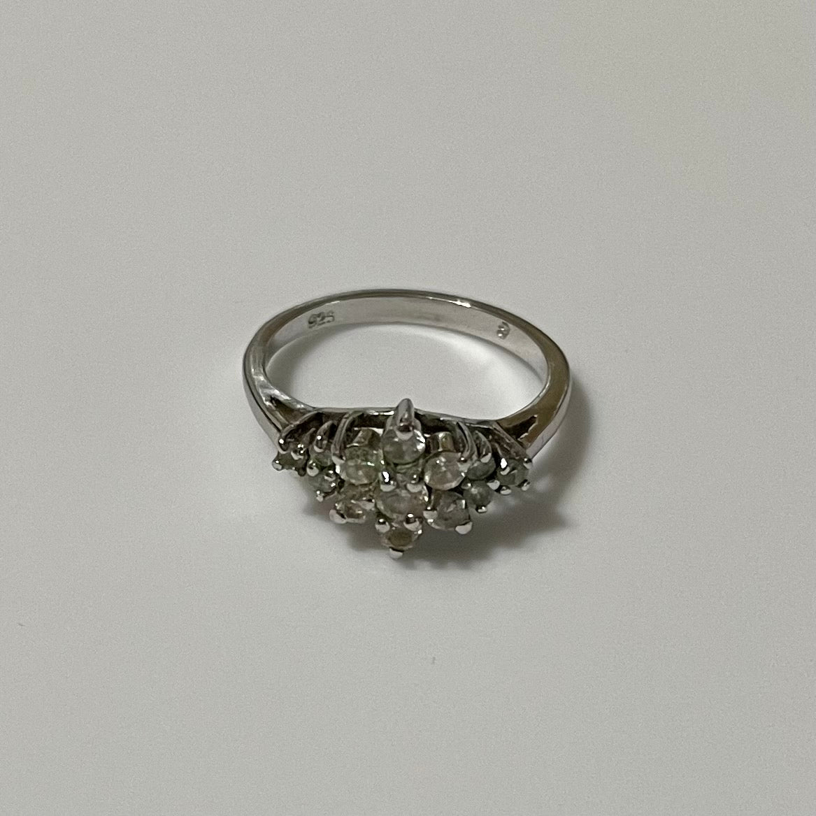 Zirconias Flower Lady Silver Ring #7