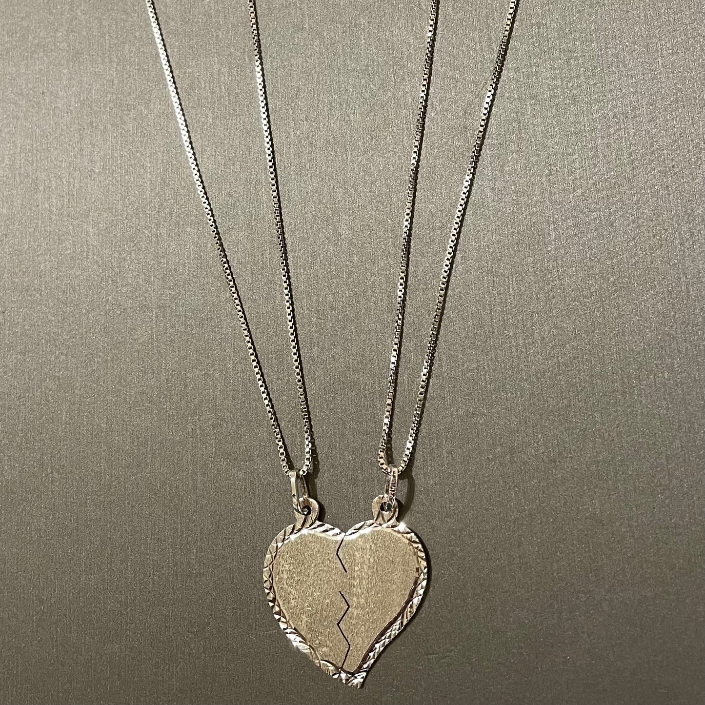 Broken Heart Pendant with chains