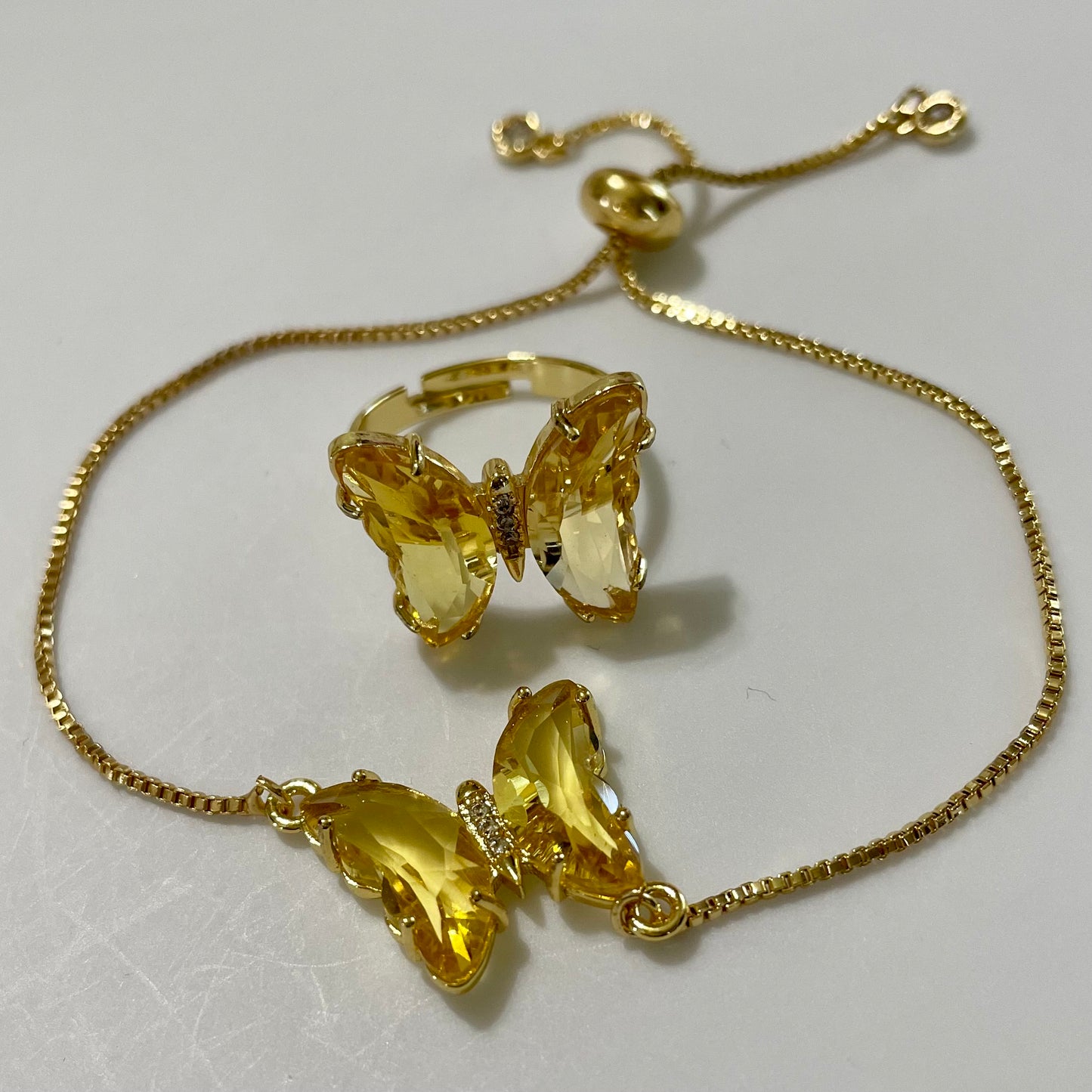 Lady Set Crystals 18K Gold Plated