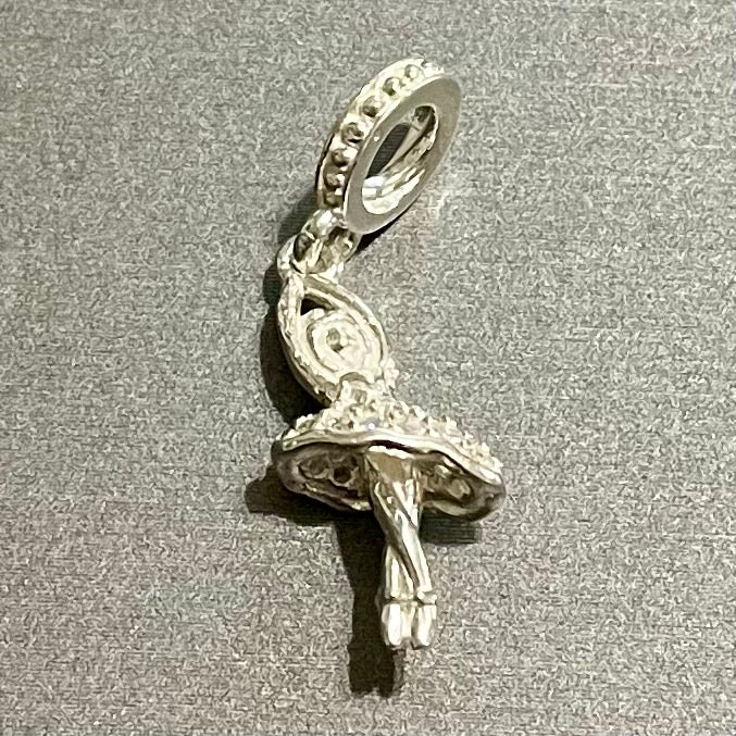 Ballet Dancer Charm, in .925 Sterling Silver