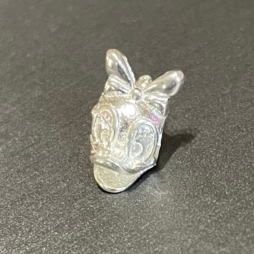 Daisy Duck Slide Spacer .925 Sterling Silver