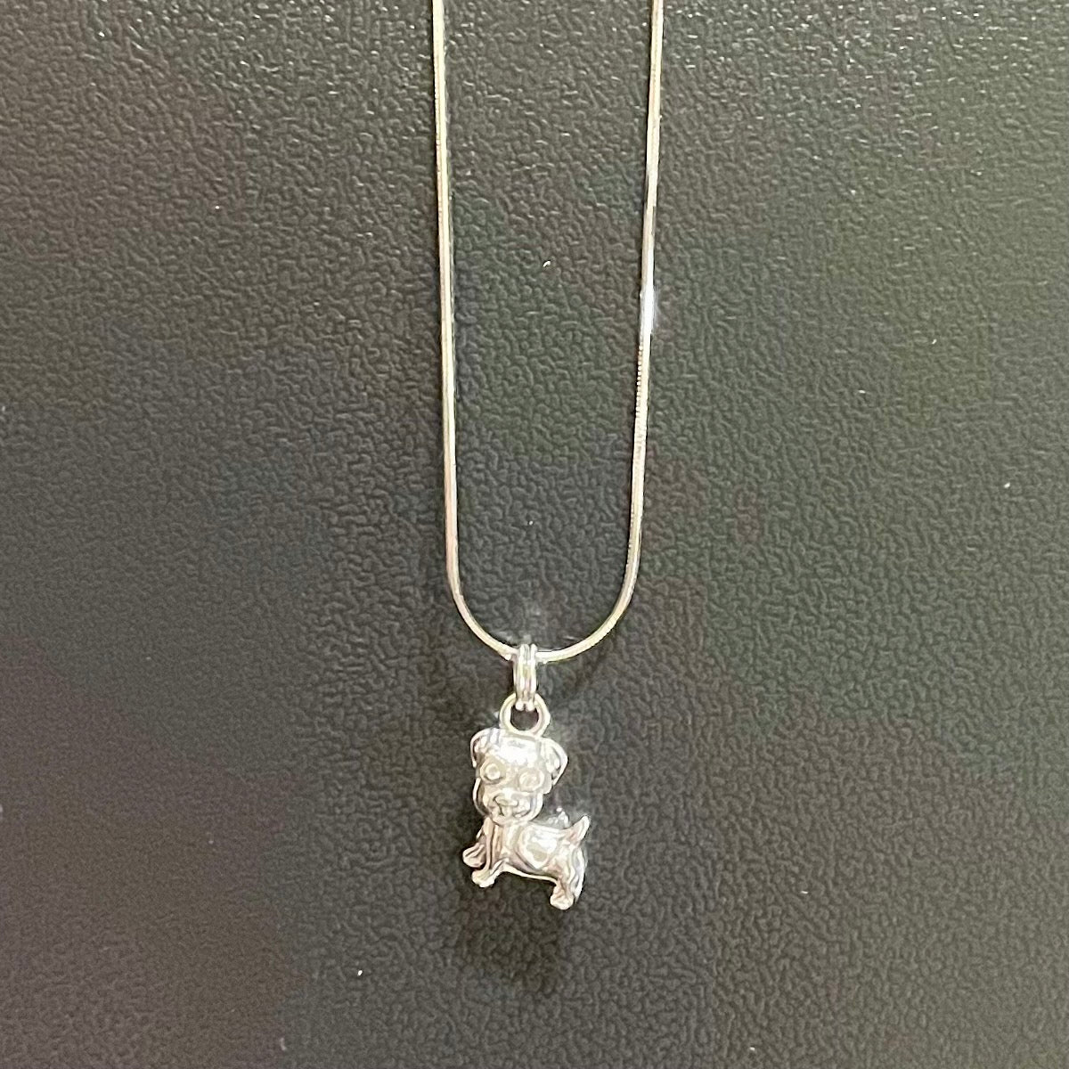 Dog Silver Pendant with chain