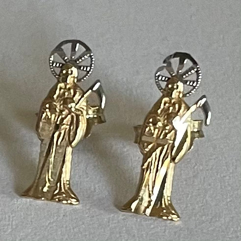 Stud Earrings 14K Gold