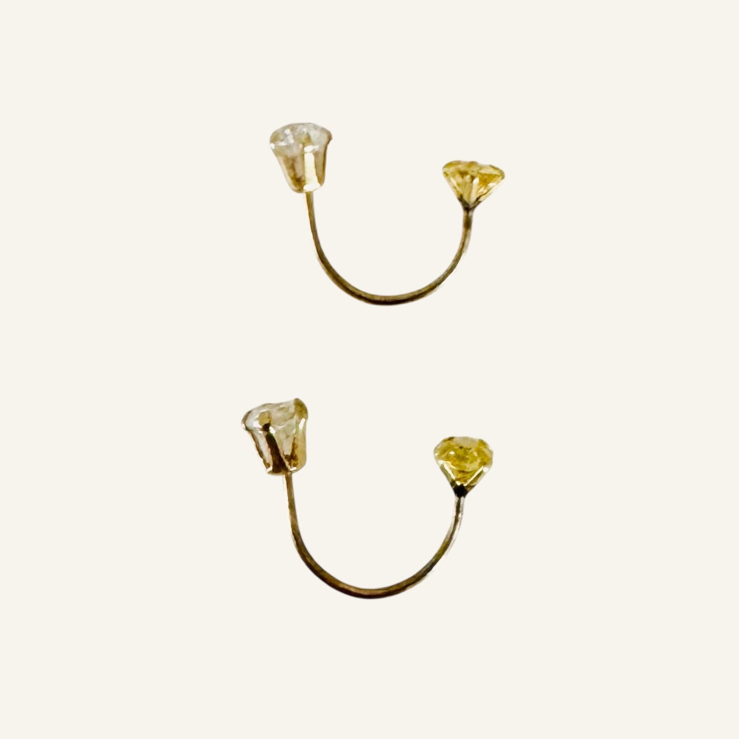 Curve Ear Jacket Earrings 3mm