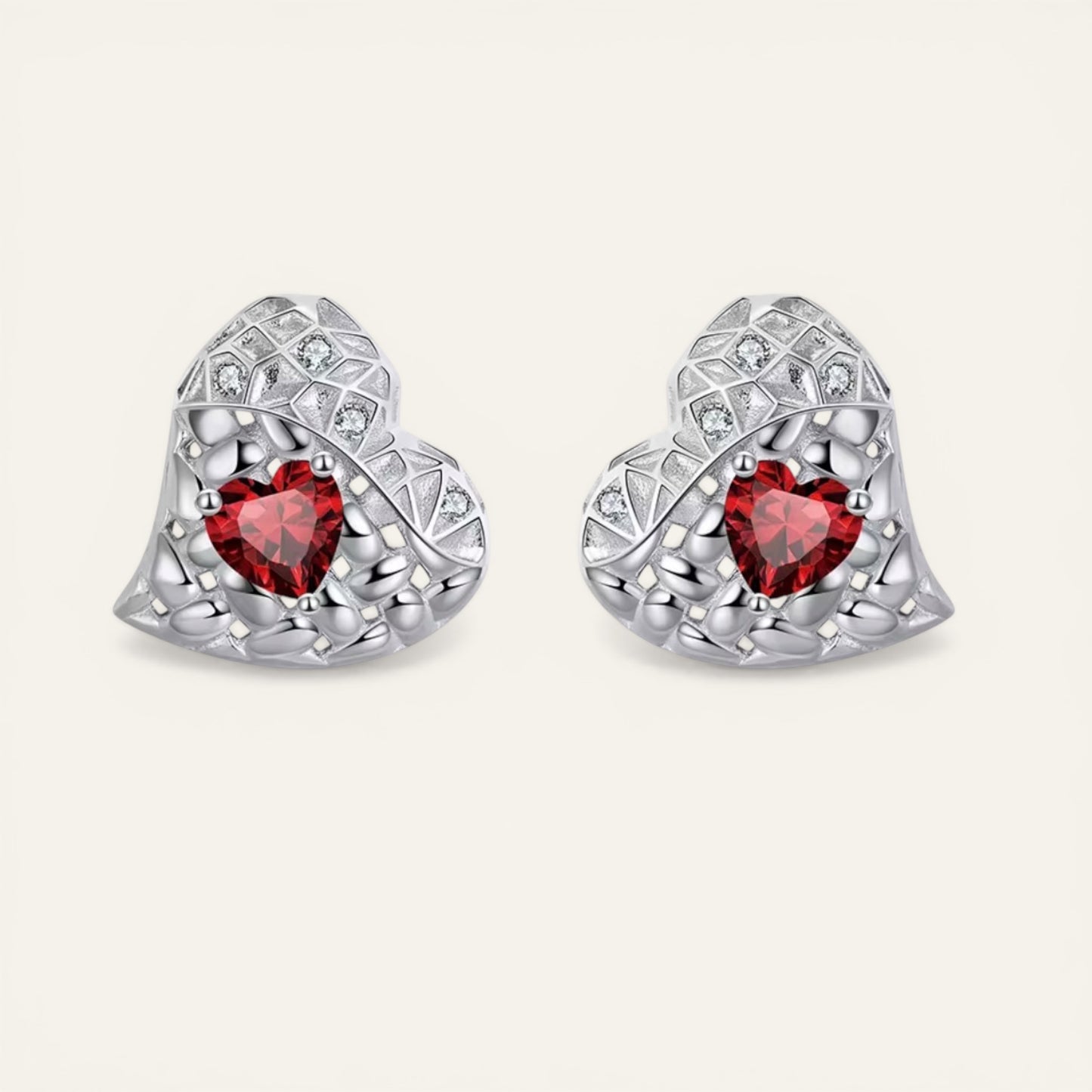 Lumina Heart Studs Earrings