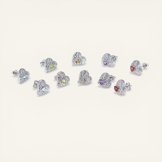 Lumina Heart Studs Earrings