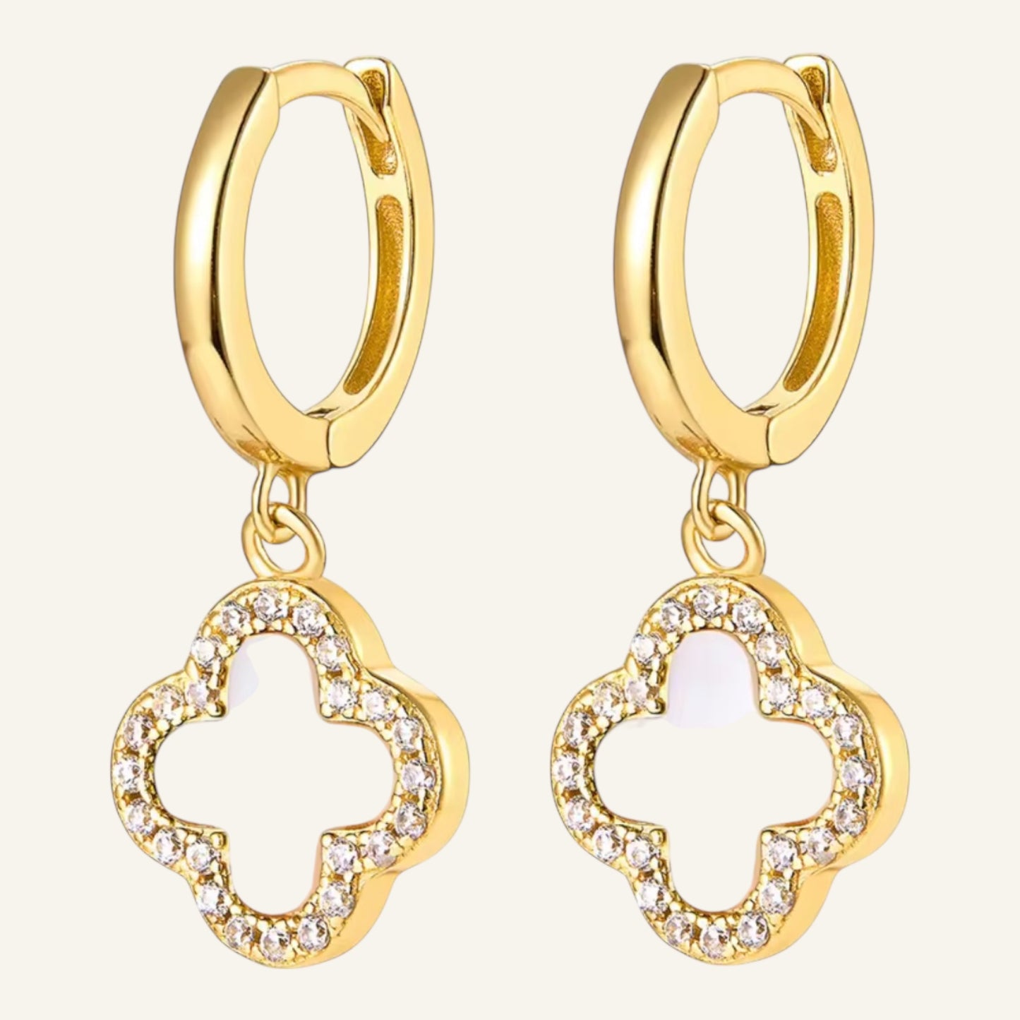 Élan Clover Hoop Earrings