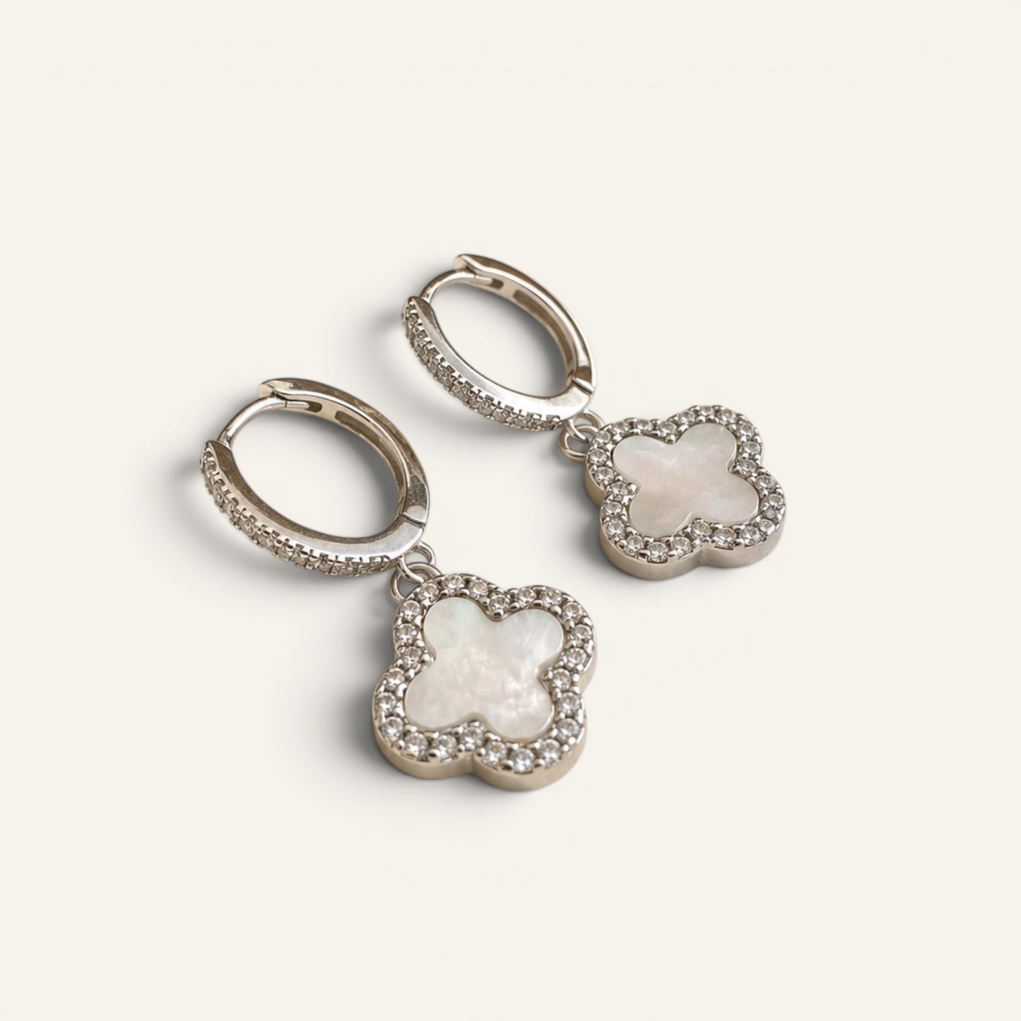 Elan Clover Hoop Earrings