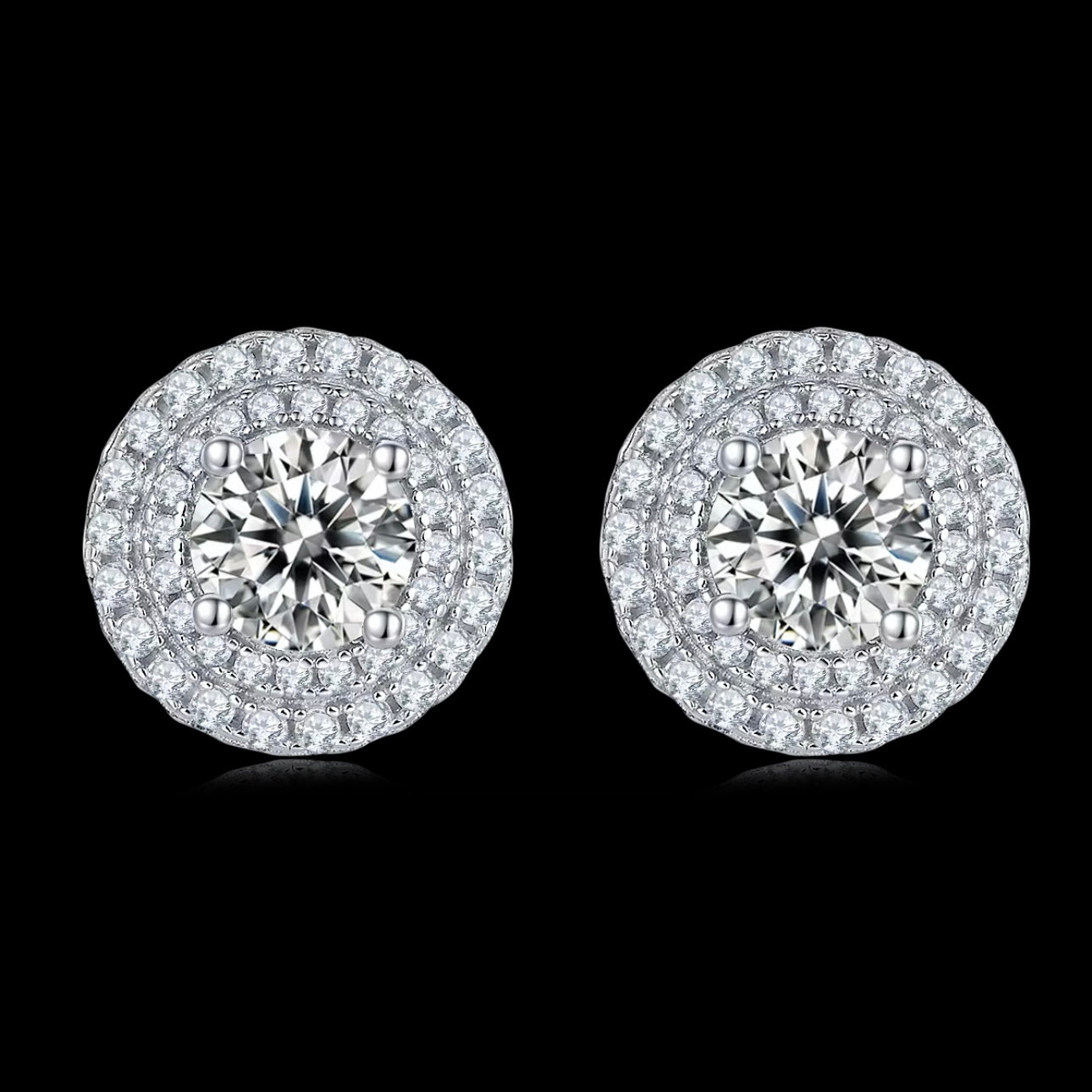 Lumen Halo Stud Earrings