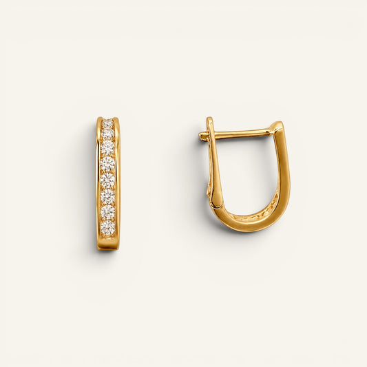 Radiant Channel Huggie Hoops