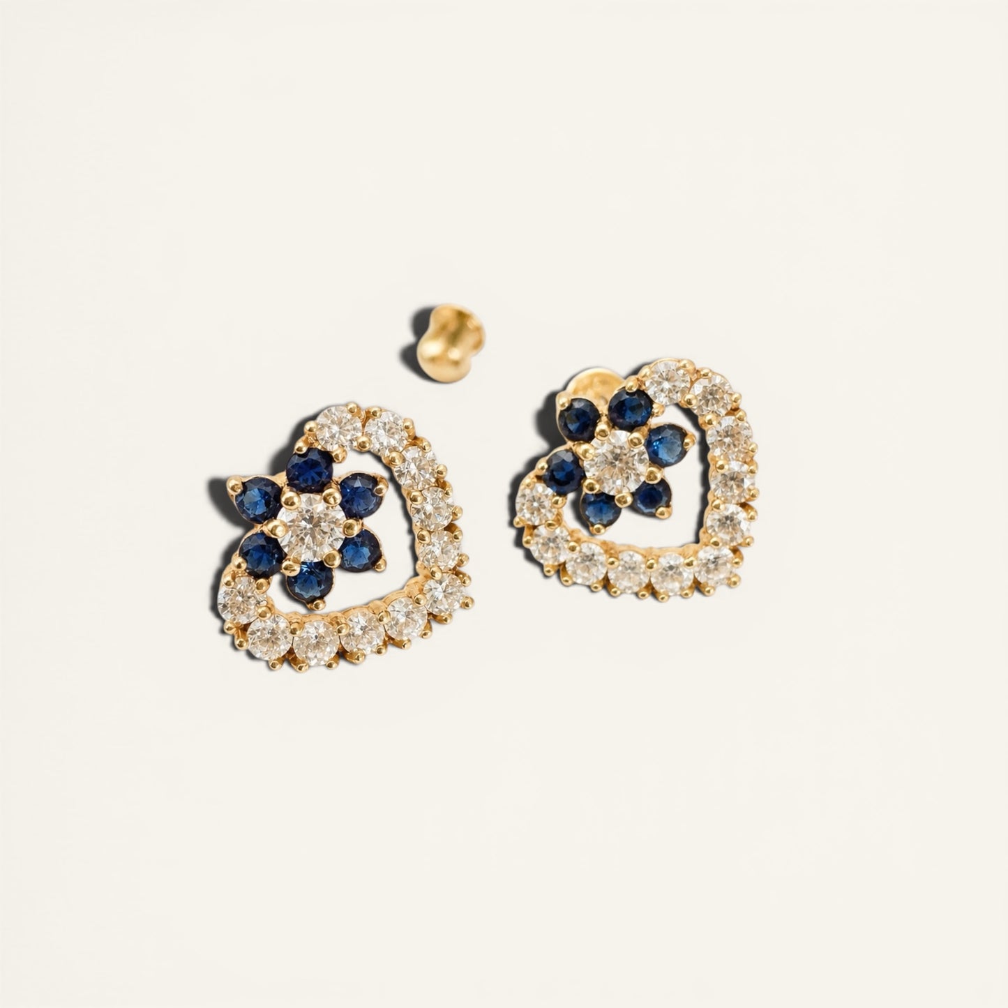 Blooming Heart Stud Earrings