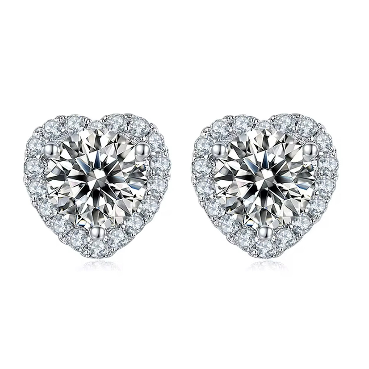 Lumen Heart Stud Earrings