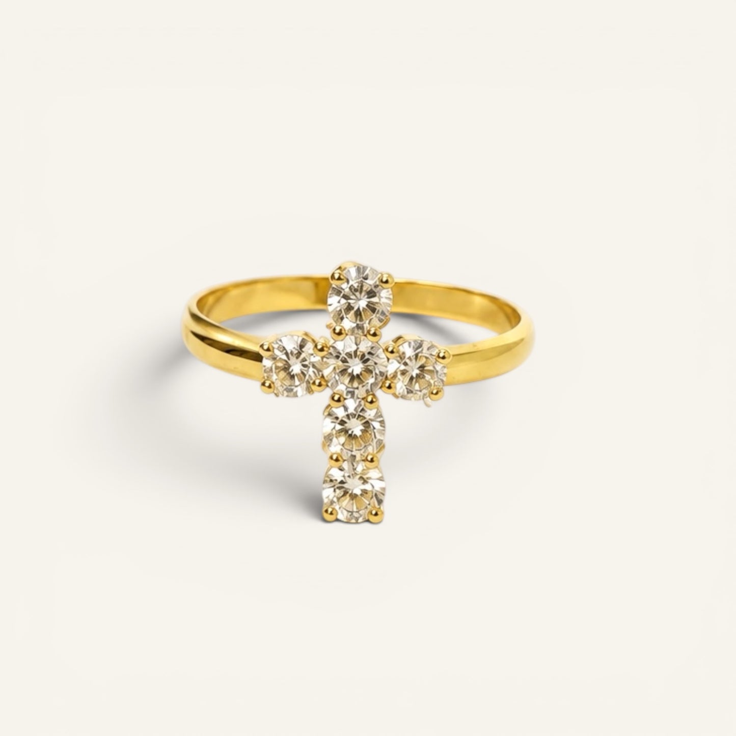 Celeste Cross Baby Ring