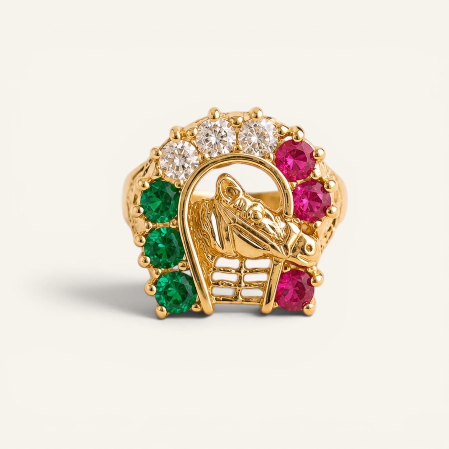 Fortuna Horseshoe Ring