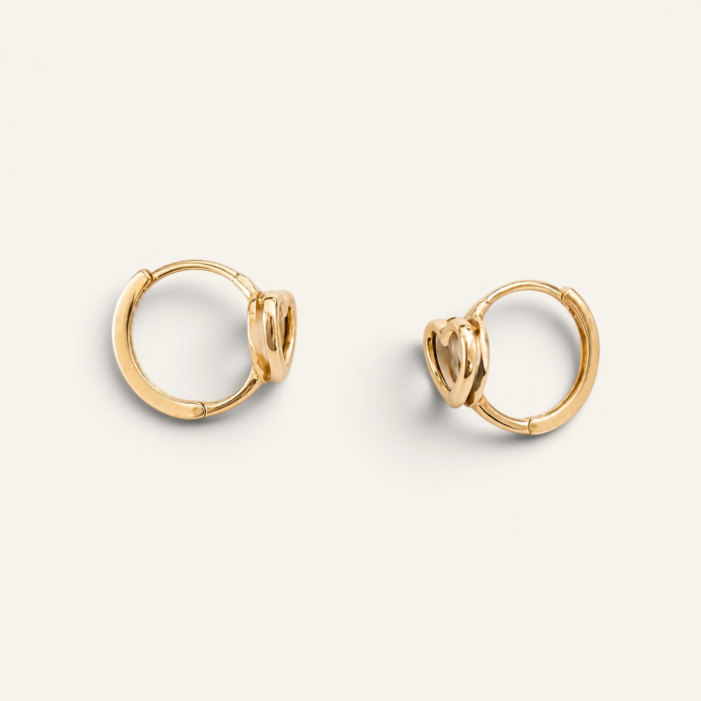 Heart Huggie Earrings