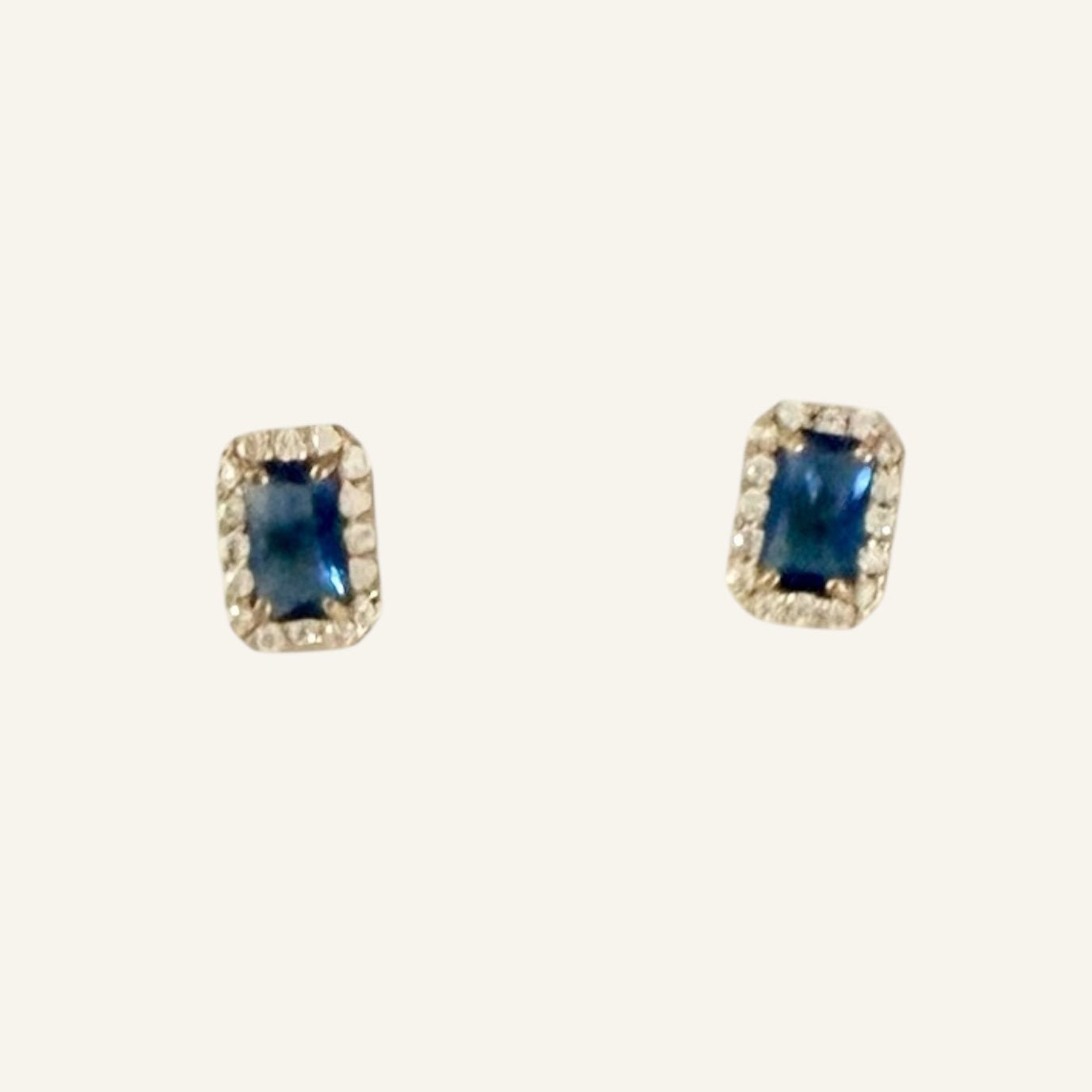 Radiant Halo Petite Stud Earrings