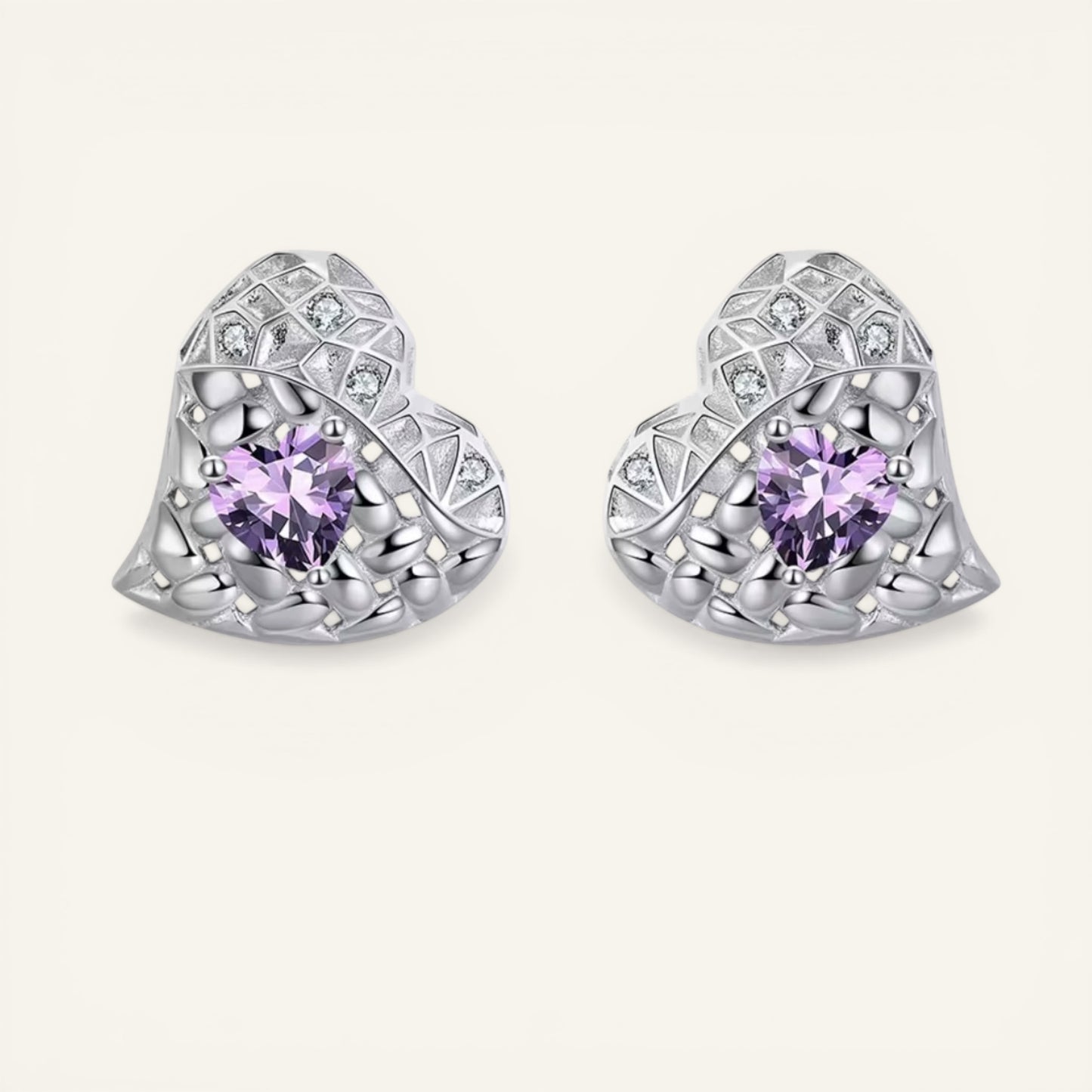 Lumina Heart Studs Earrings