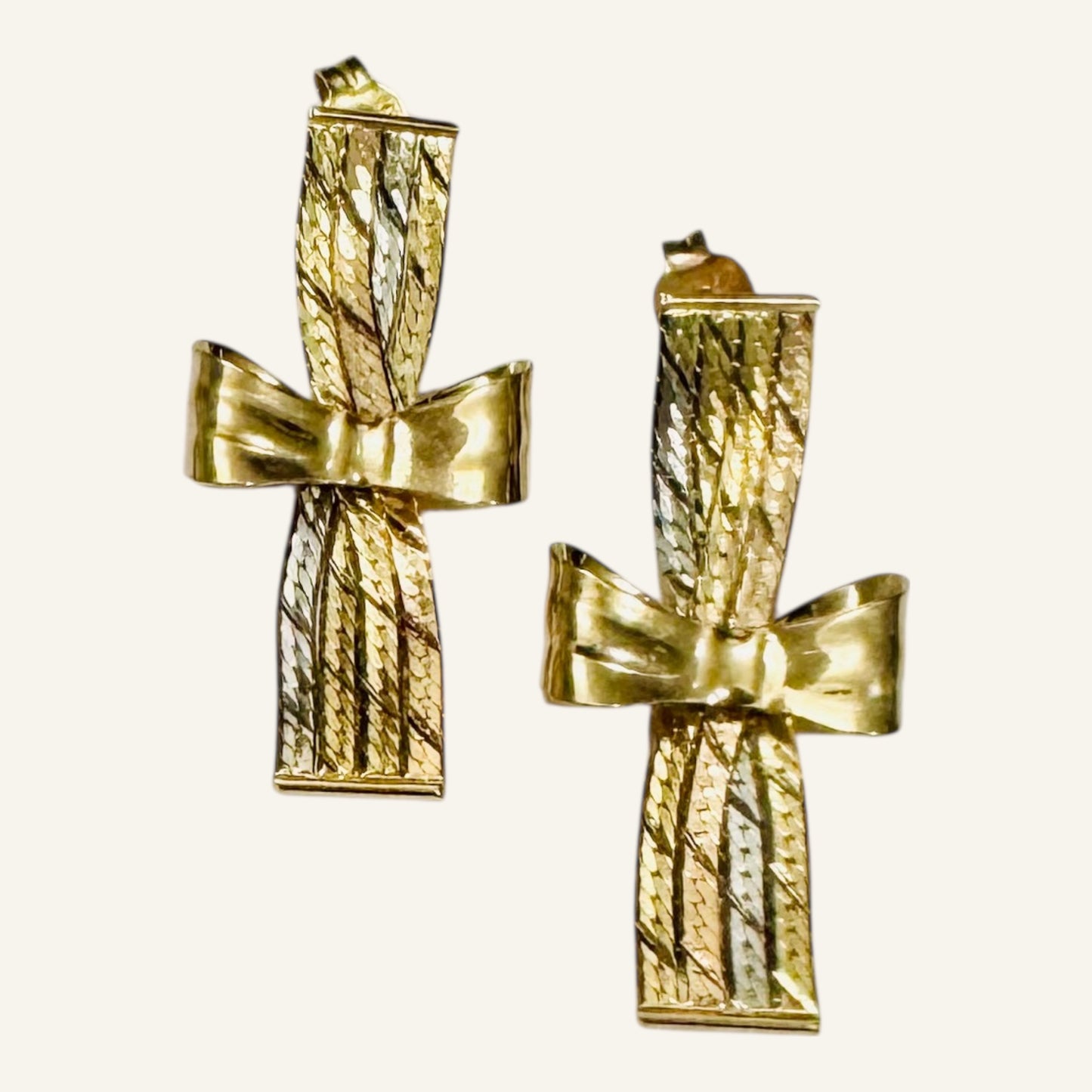 Vow Bow Stud Earrings