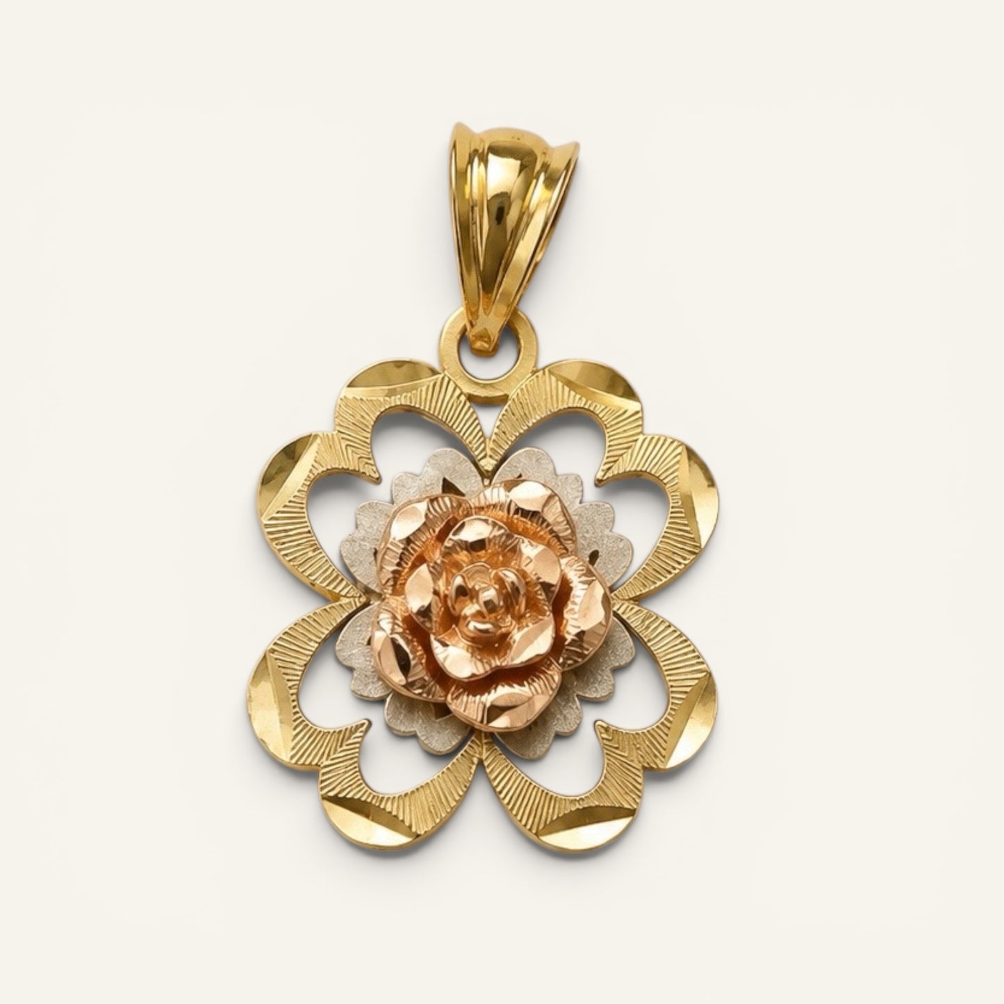 Roselle Trinity Bloom Pendant