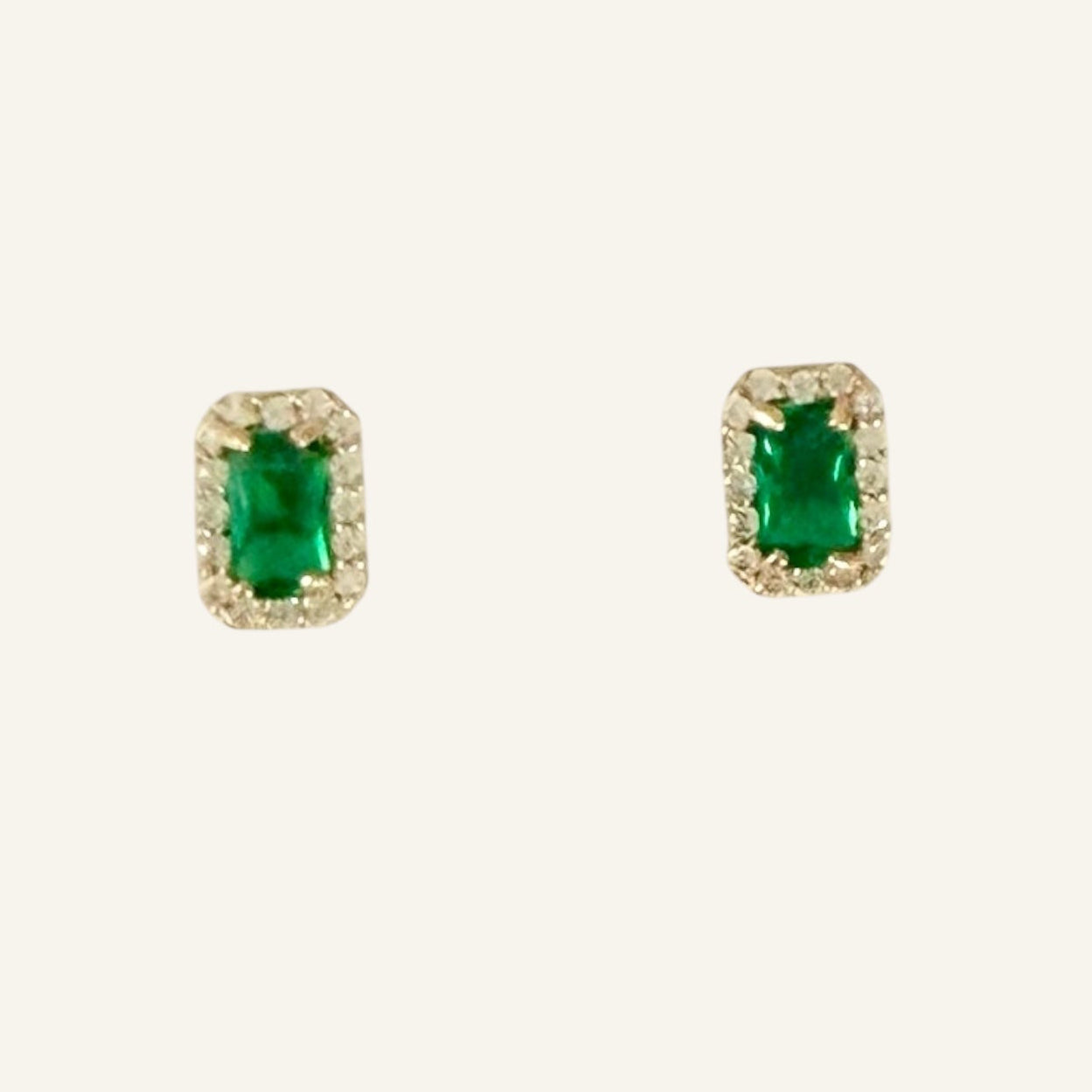 Radiant Halo Petite Stud Earrings