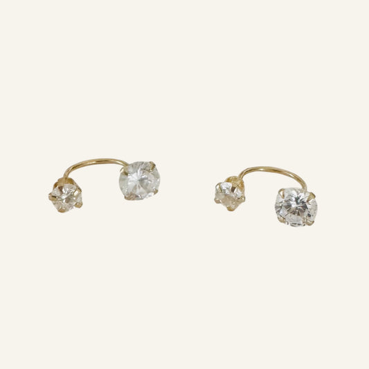 Curve Ear Jacket Earrings 5mm