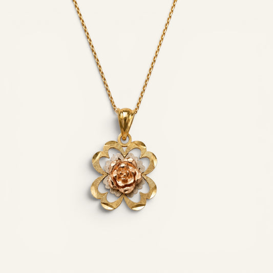 Roselle Trinity Bloom Pendant
