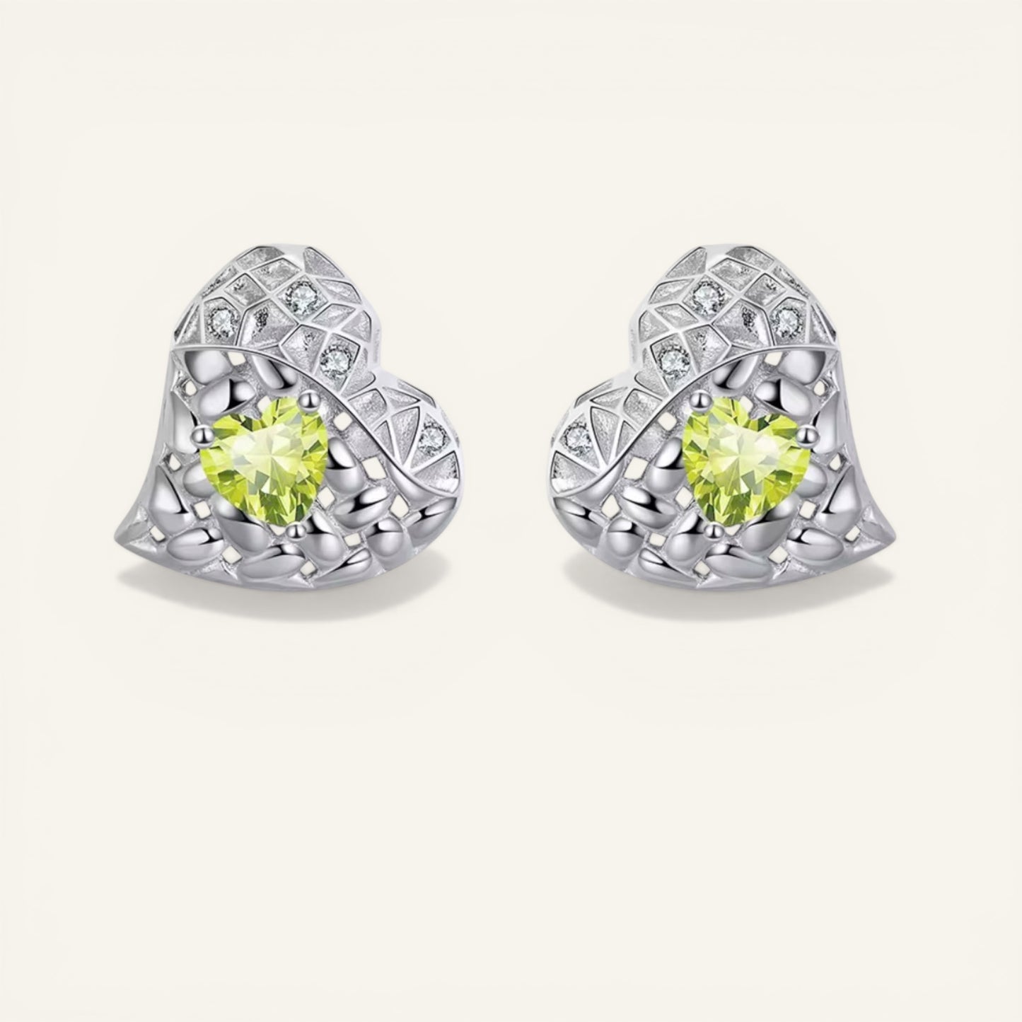 Lumina Heart Studs Earrings