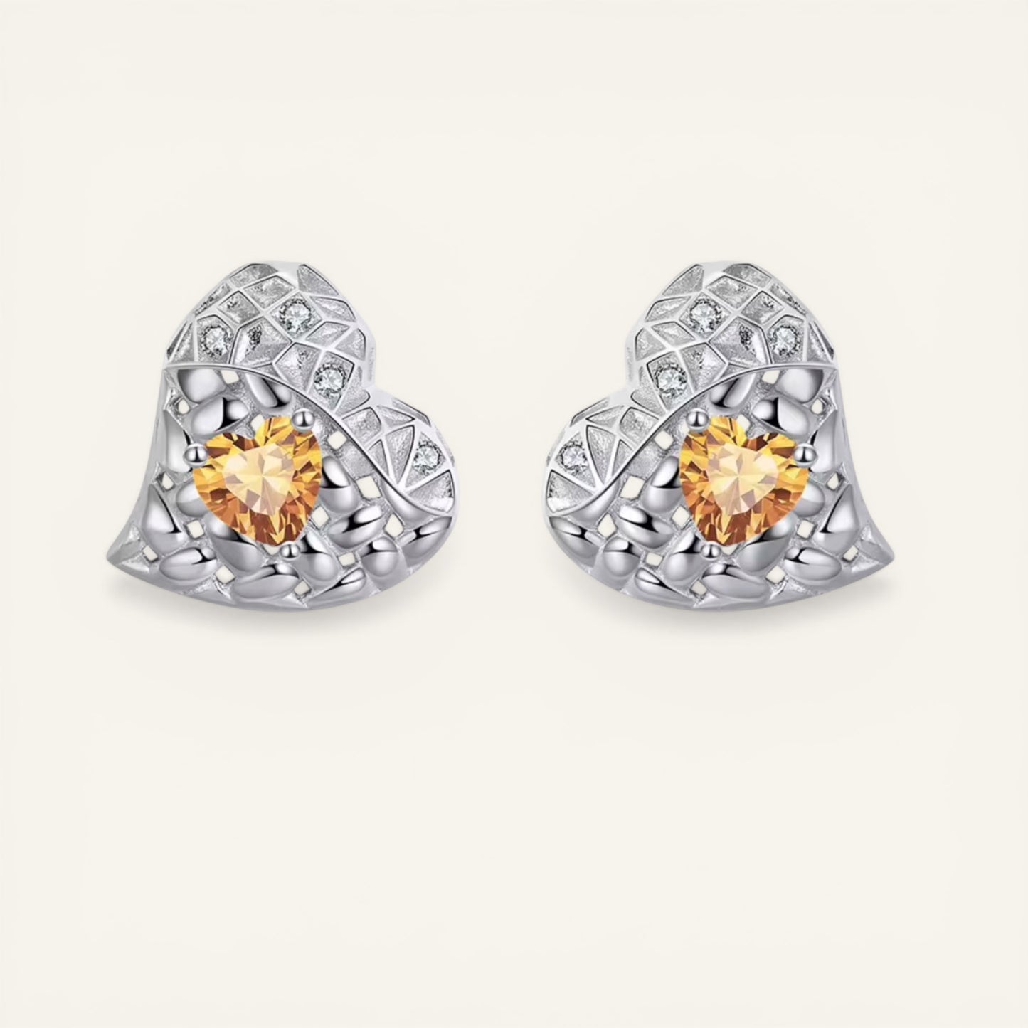 Lumina Heart Studs Earrings