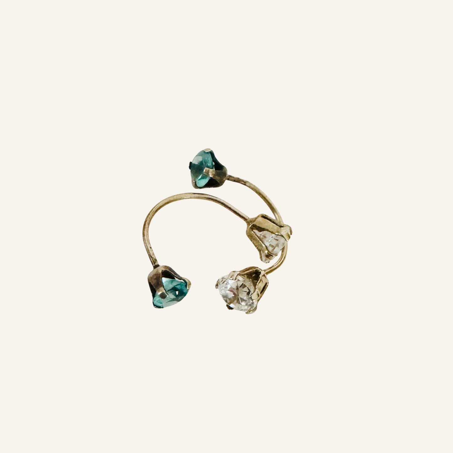 Curve Ear Jacket Earrings 3mm