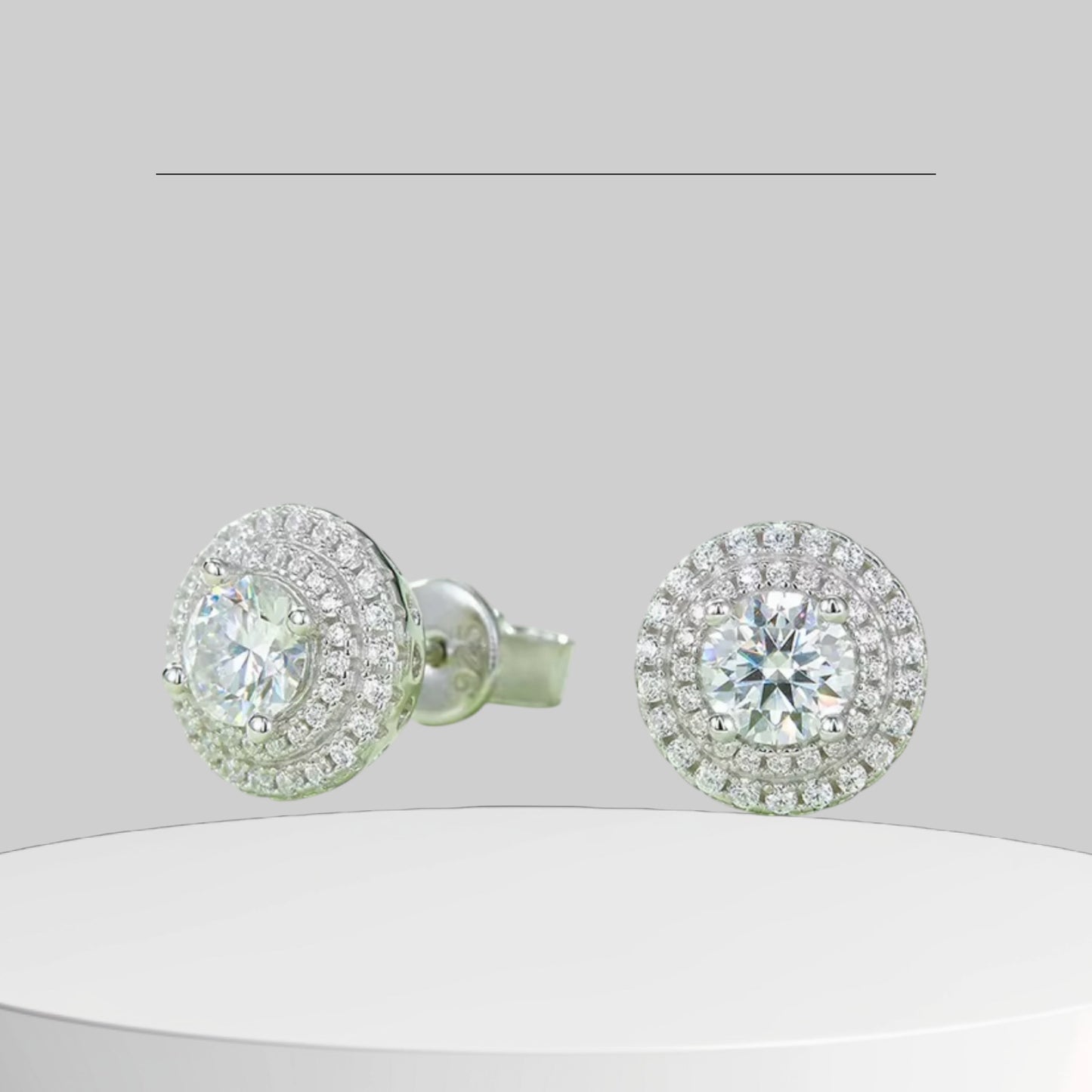 Lumen Halo Stud Earrings