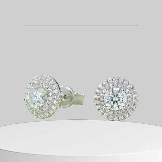 Lumen Halo Stud Earrings