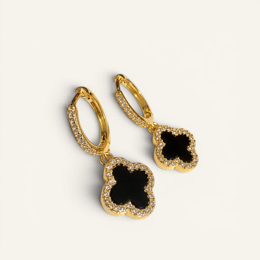 Elan Clover Hoop Earrings