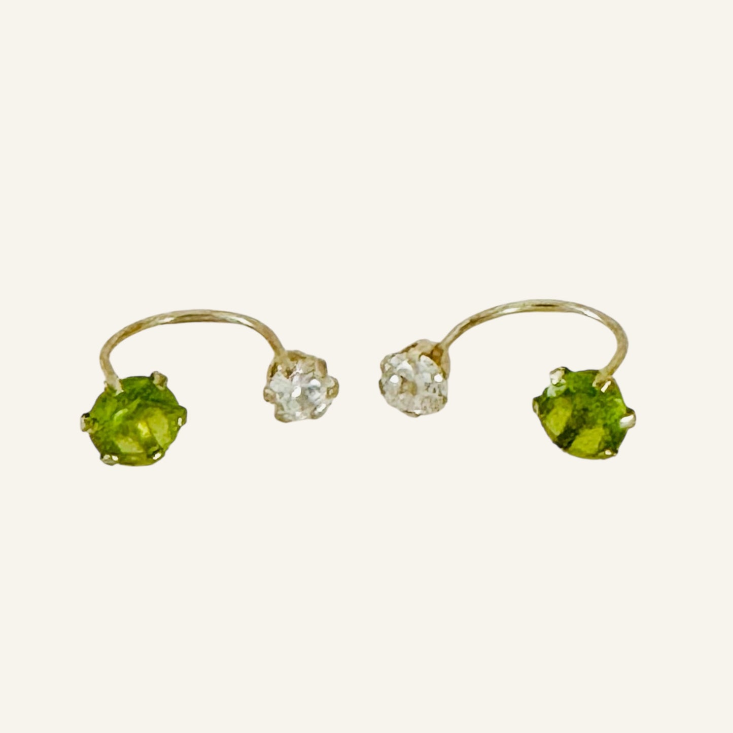 Curve Ear Jacket Earrings 4mm