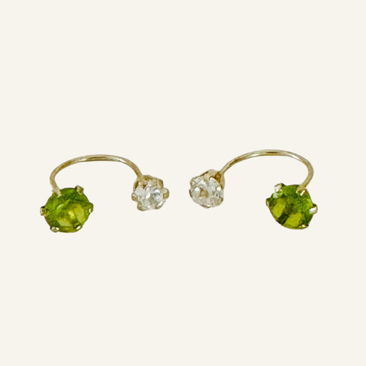 Curve Ear Jacket Earrings 4mm