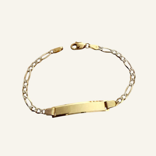Classic Fígaro ID Baby Bracelet