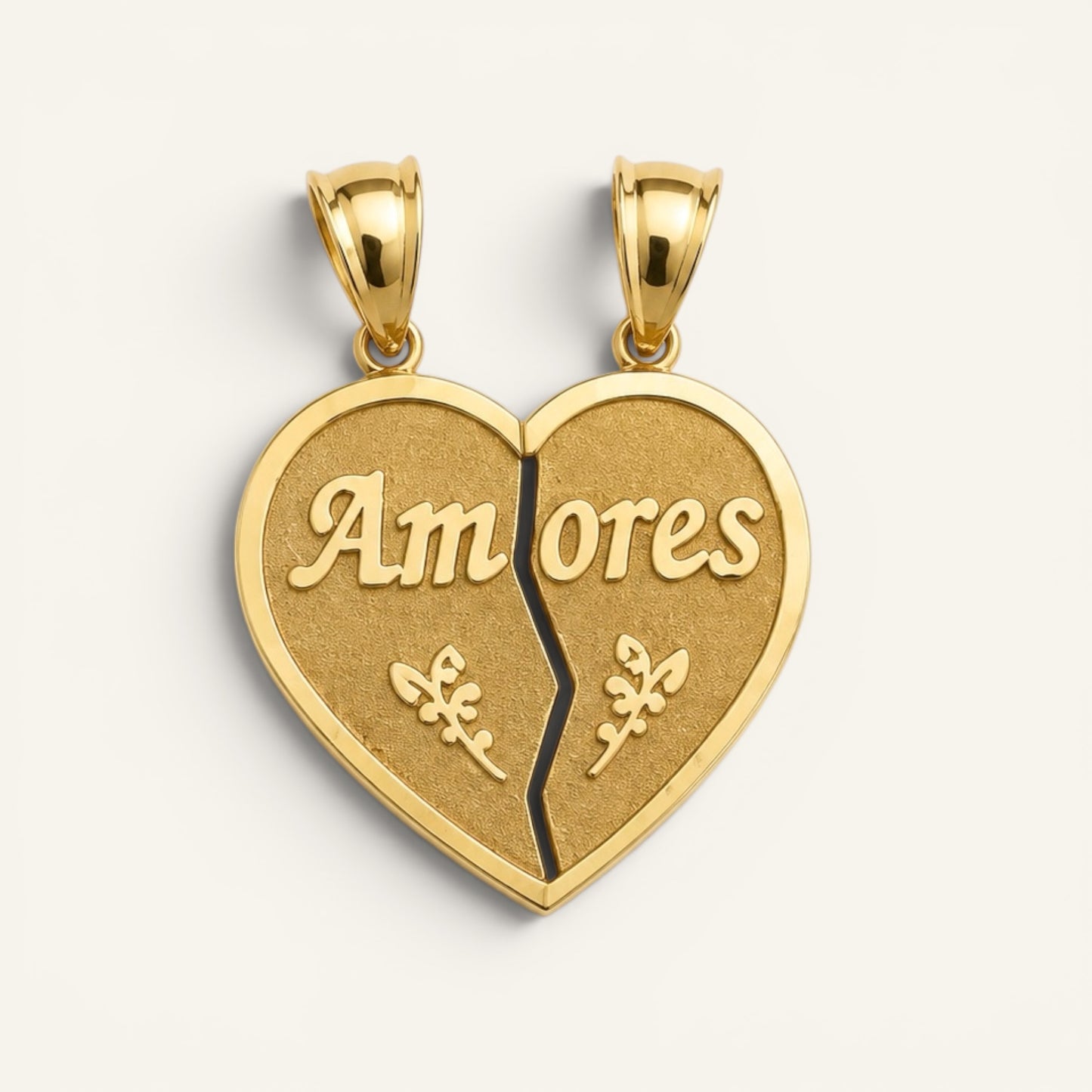 Colgante Corazón Dividido Amores