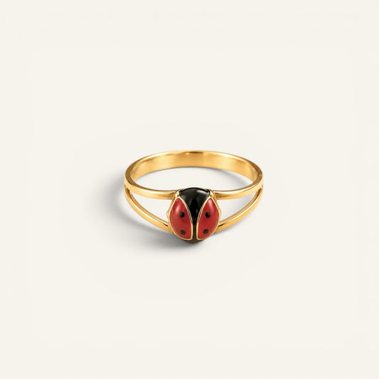Lucky Ladybug Baby Ring