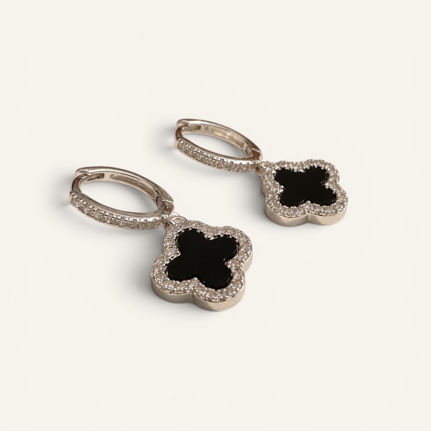 Elan Clover Hoop Earrings